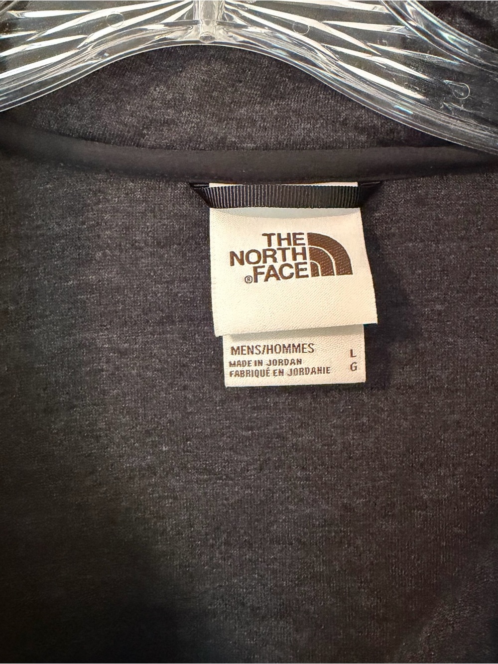 NWOT The North Face Charcoal Grey Quilted Quarter-Zip Pullover - Picture 2 of 5